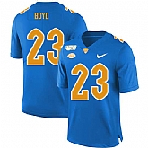 Pittsburgh Panthers 23 Tyler Boyd Blue 150th Anniversary Patch Nike College Football Jersey Dzhi,baseball caps,new era cap wholesale,wholesale hats